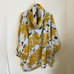 Anthropologie cowl neck overcoat